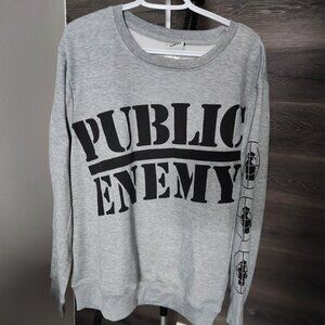 Public Enemy Crewneck Sweater Flava Flav Mens Size M Fleece